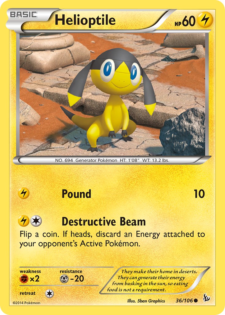 2014 Pokémon Flashfire 2014 Pokémon Flashfire #36 trading card