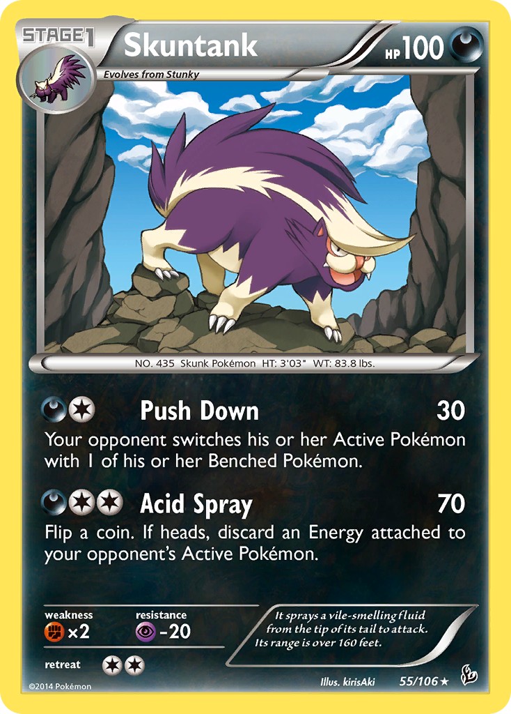 2014 Pokémon Flashfire 2014 Pokémon Flashfire #55 trading card
