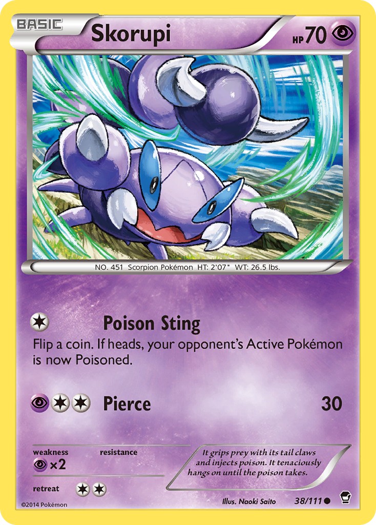 2014 Pokémon Furious Fists 2014 Pokémon Furious Fists #38 trading card