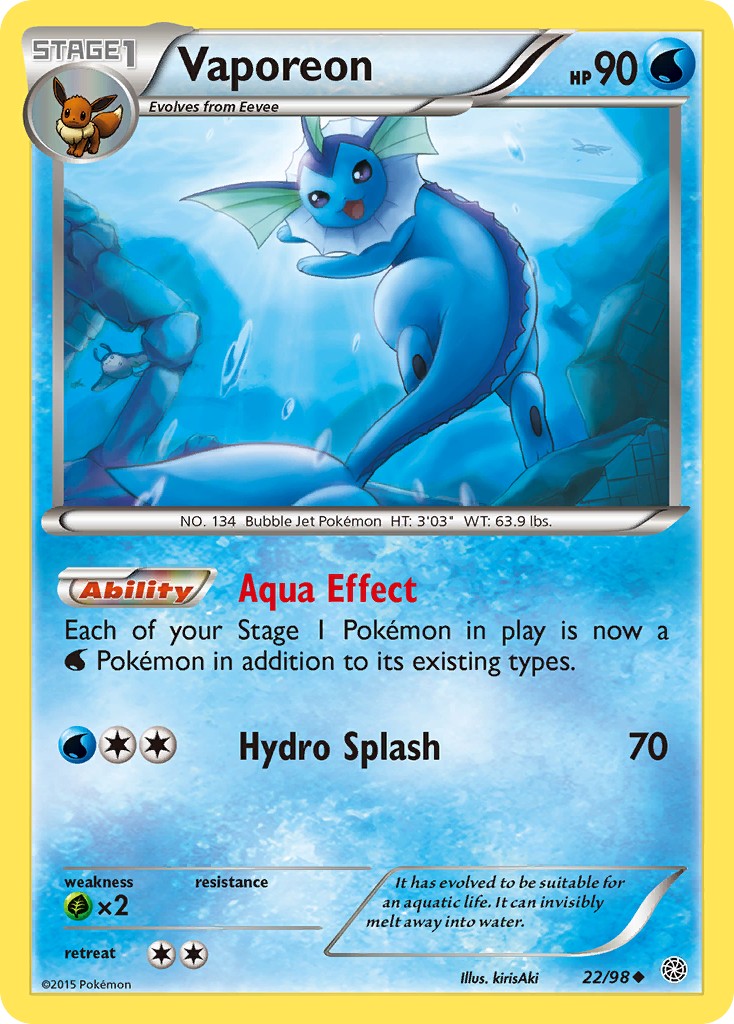 2015 Pokémon Ancient Origins 2015 Pokémon Ancient Origins #22 trading card