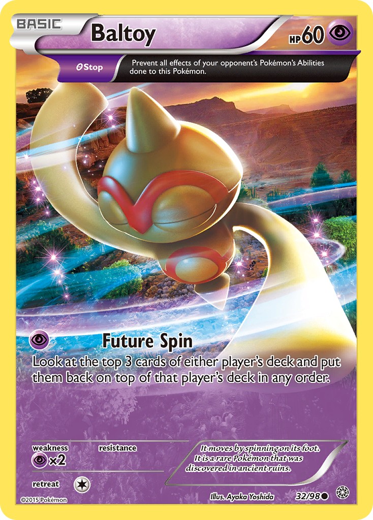 2015 Pokémon Ancient Origins 2015 Pokémon Ancient Origins #32 trading card