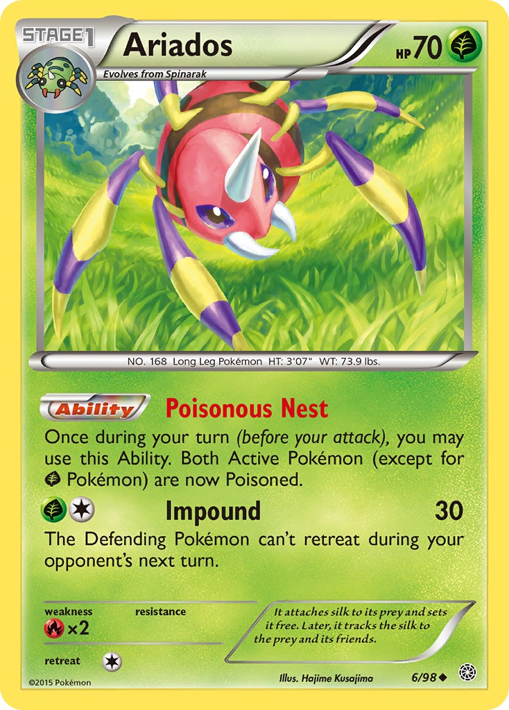 2015 Pokémon Ancient Origins 2015 Pokémon Ancient Origins #6 trading card
