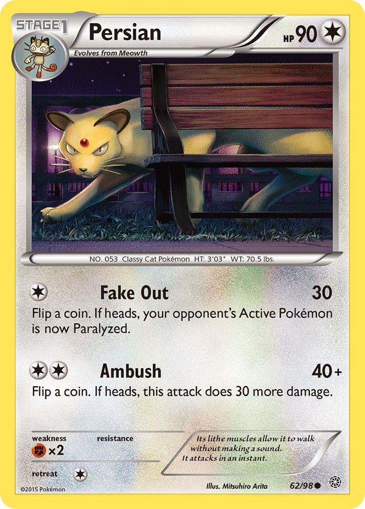 2015 Pokémon Ancient Origins 2015 Pokémon Ancient Origins #62 trading card