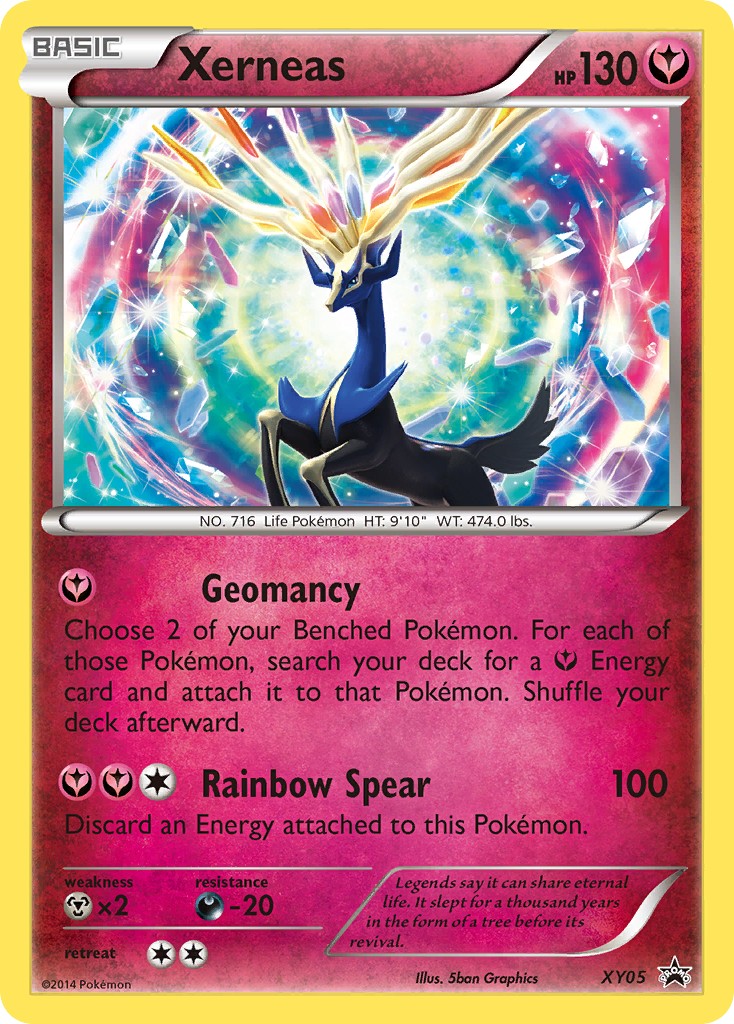 2013 Pokémon XY Black Star Promos Xerneas #XY05 trading card