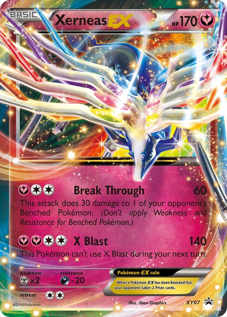 2013 Pokémon XY Black Star Promos Xerneas-EX #XY07 trading card