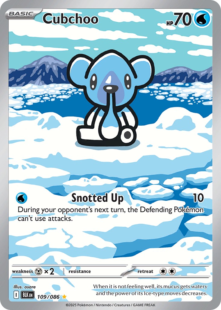 2025 Pokémon Black Bolt 2025 Pokémon Black Bolt #109 trading card