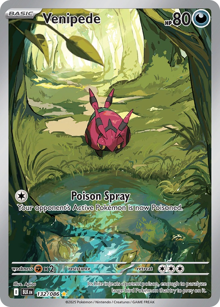 2025 Pokémon Black Bolt 2025 Pokémon Black Bolt #132 trading card