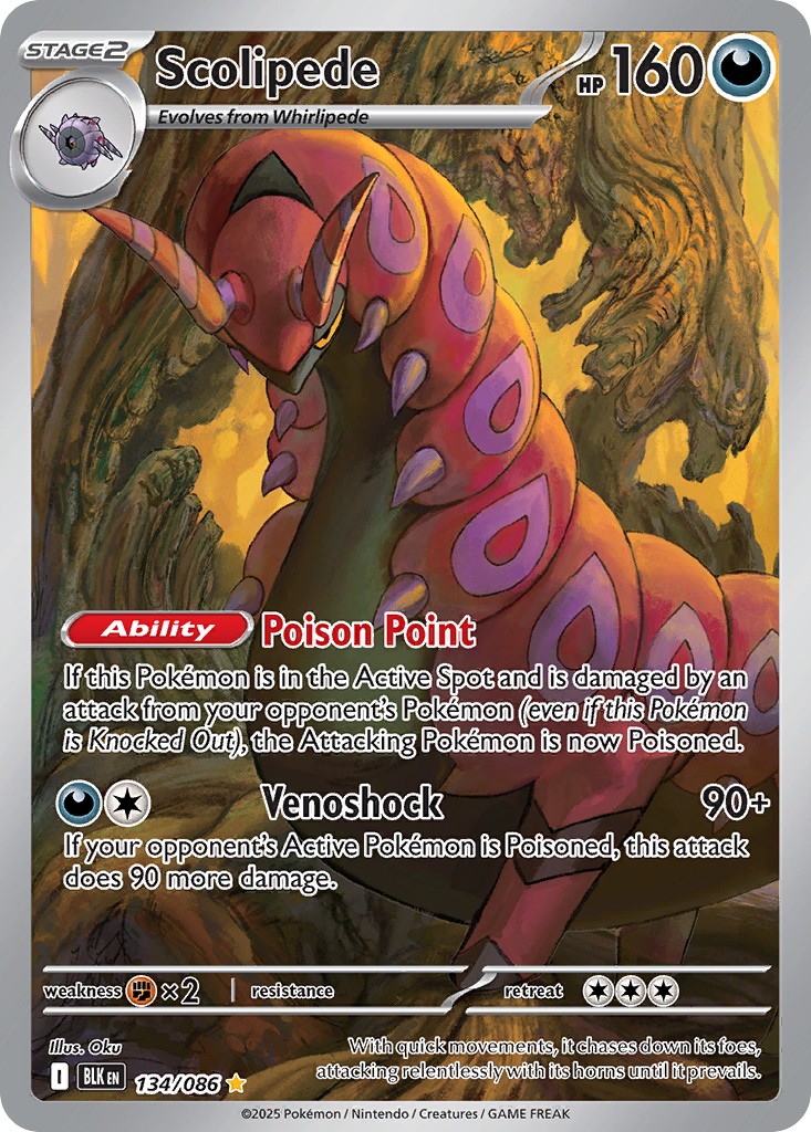 2025 Pokémon Black Bolt 2025 Pokémon Black Bolt #134 trading card