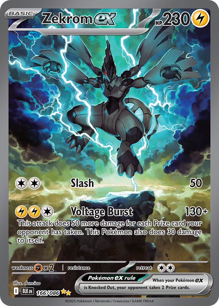 2025 Pokémon Black Bolt 2025 Pokémon Black Bolt #166 trading card