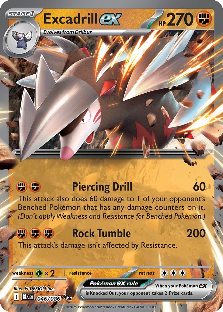 2025 Pokémon Black Bolt 2025 Pokémon Black Bolt #46 trading card