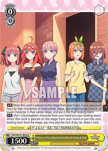 Forever as Five, Ichika & Nino & Miku & Yotsuba & Itsuki - Image 1