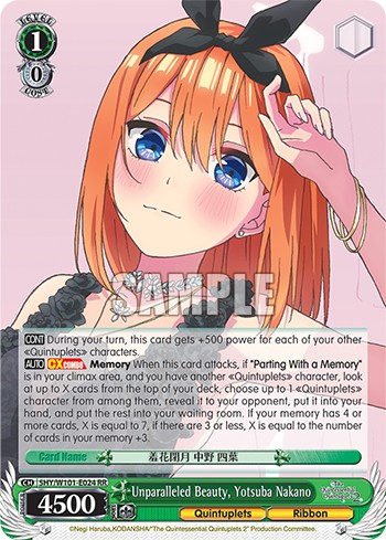 Unparalleled Beauty, Yotsuba Nakano - Image 1
