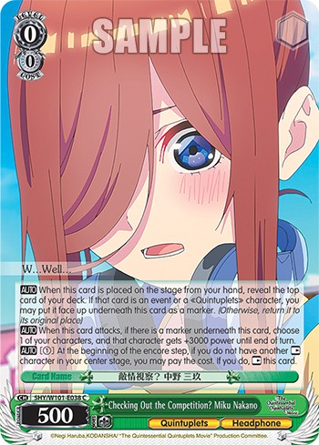 Checking Out the Competition? Miku Nakano - Image 1
