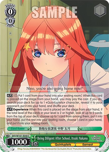 Being Diligent After School, Itsuki Nakano - Image 1