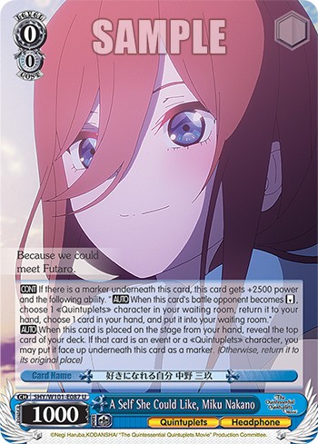 A Self She Could Like, Miku Nakano - Image 1