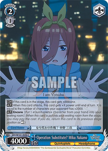 Operation Substitute? Miku Nakano - Image 1
