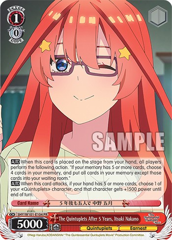 The Quintuplets After 5 Years, Itsuki Nakano - Image 1