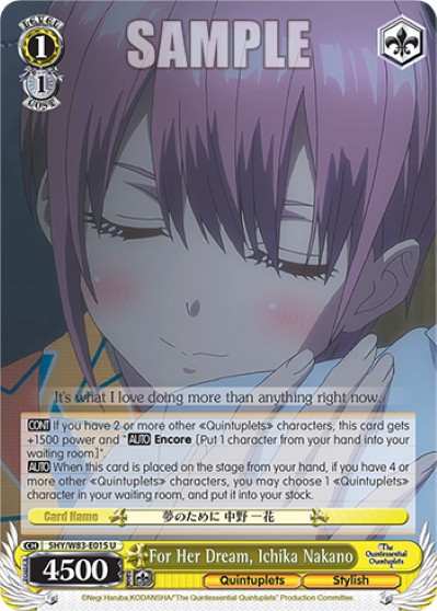 For Her Dream, Ichika Nakano - Image 1
