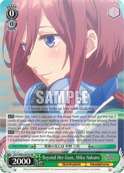 Beyond Her Gaze, Miku Nakano - Image 1