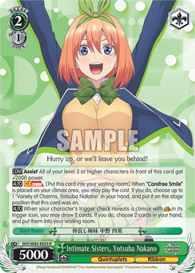 Intimate Sisters, Yotsuba Nakano - Image 1