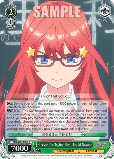 Reason for Trying Hard, Itsuki Nakano - Image 1