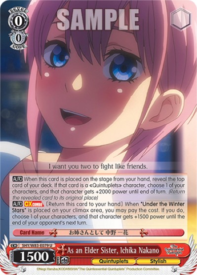As an Elder Sister, Ichika Nakano - Image 1