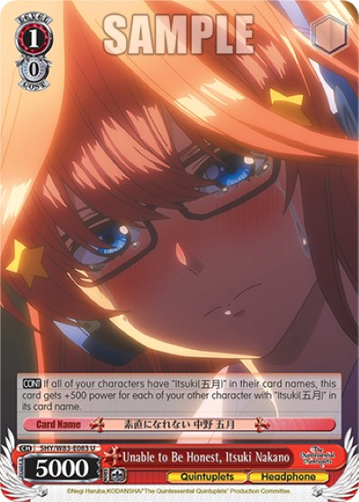 Unable to Be Honest, Itsuki Nakano - Image 1