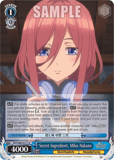 Secret Ingredient, Miku Nakano - Image 1