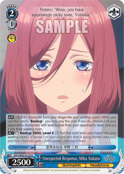 Unexpected Response, Miku Nakano - Image 1