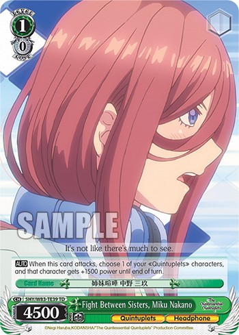 Fight Between Sisters, Miku Nakano - Image 1