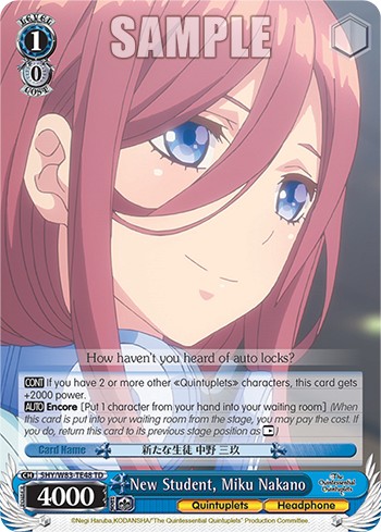 New Student, Miku Nakano - Image 1