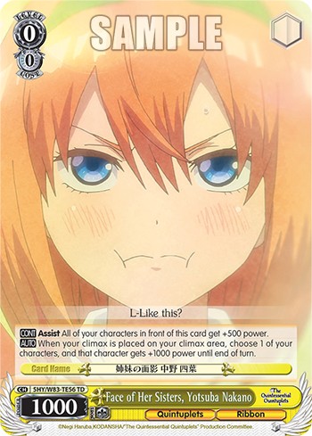 Face of Her Sisters, Yotsuba Nakano - Image 1