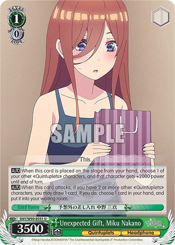 Unexpected Gift, Miku Nakano - Image 1