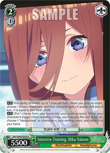 Intensive Training, Miku Nakano - Image 1