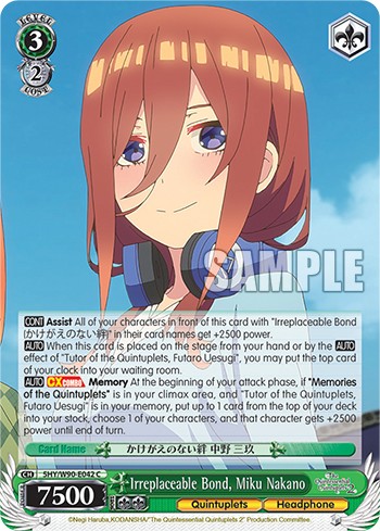Irreplaceable Bond, Miku Nakano - Image 1