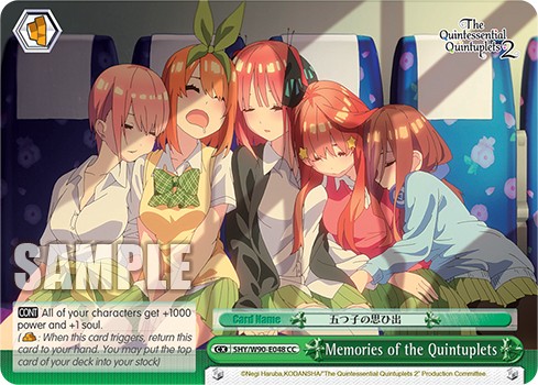 Memories of the Quintuplets - Image 1