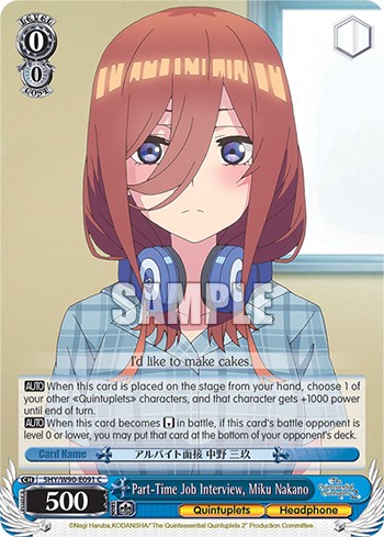 Part-Time Job Interview, Miku Nakano - Image 1