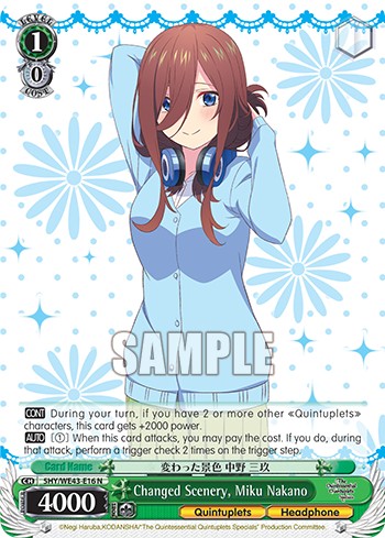 Changed Scenery, Miku Nakano - Image 1