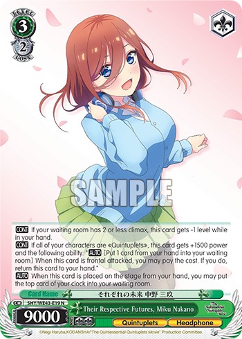 Their Respective Futures, Miku Nakano - Image 1
