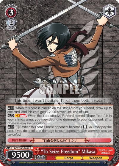 "To Seize Freedom" Mikasa - Image 1