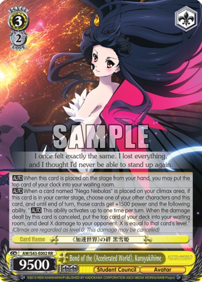 Bond of the 《Accelerated World》, Kuroyukihime - Image 1