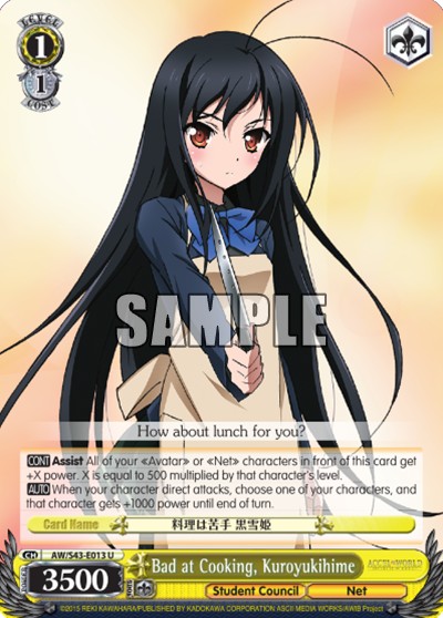 Bad at Cooking, Kuroyukihime - Image 1