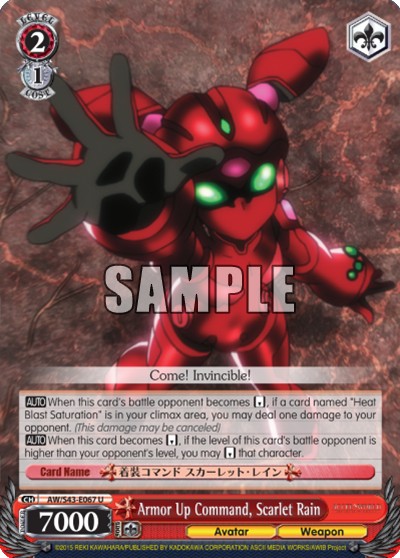 Armor Up Command, Scarlet Rain - Image 1