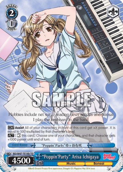 “Poppin’Party” Arisa Ichigaya - Image 1
