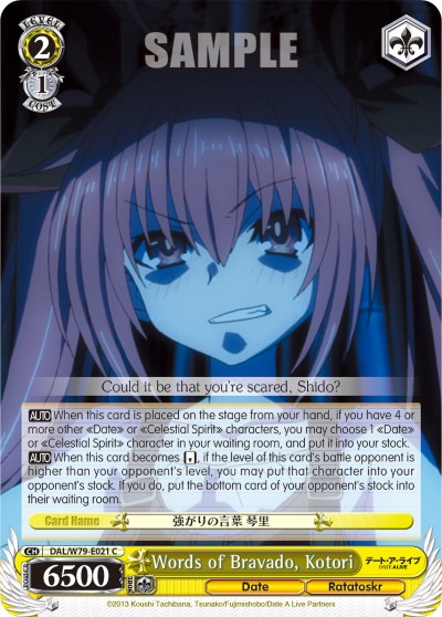 Words of Bravado, Kotori - Image 1