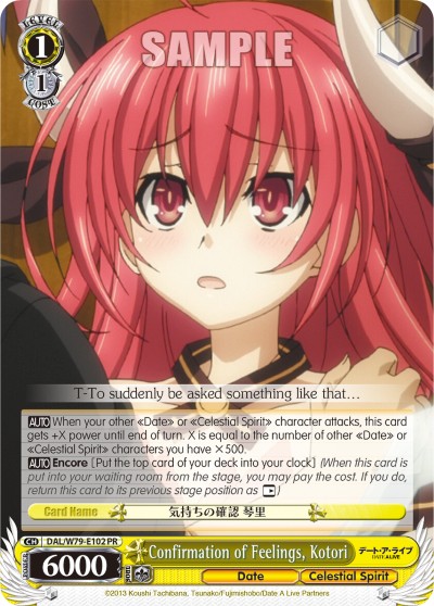 Confirmation of Feelings, Kotori - Image 1
