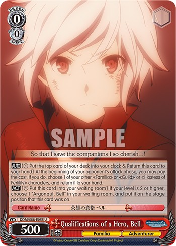 Qualifications of a Hero, Bell - Image 1
