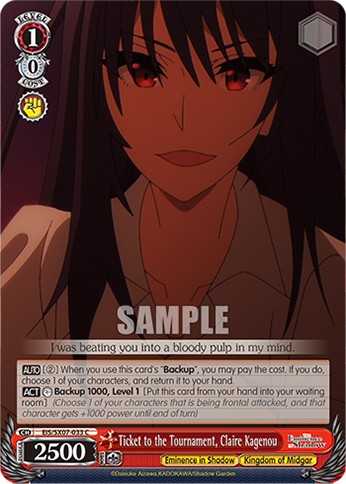 Ticket to the Tournament, Claire Kagenou - Image 1