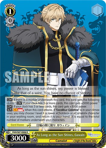 As Long as the Sun Shines, Gawain - Image 1