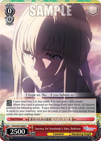 Journey for Somebody's Sake, Bedivere - Image 1